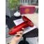 Tory Burch Minnie Travel Ballet Flats in Soft Quilted Napa Leather Red