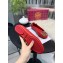 Tory Burch Minnie Travel Ballet Flats in Soft Quilted Napa Leather Red