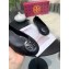 Tory Burch Minnie Travel Ballet Flats in Soft Quilted Napa Leather Black