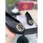 Tory Burch Minnie Travel Ballet Flats in Soft Quilted Napa Leather Black/Gold