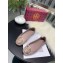 Tory Burch Minnie Travel Ballet Flats in Soft Quilted Napa Leather Taro