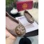 Tory Burch Minnie Travel Ballet Flats in Soft Quilted Napa Leather Taro