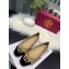 Tory Burch Chelsea Patent Cap-Toe Ballet Flats Suede Camel