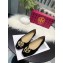 Tory Burch Chelsea Patent Cap-Toe Ballet Flats Suede Black