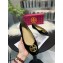 Tory Burch Chelsea Patent Cap-Toe Ballet Flats Suede Black