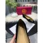 Tory Burch Chelsea Patent Cap-Toe Ballet Flats Suede Black