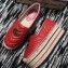 Gucci Leather Platform Espadrilles Red With Double G 2020