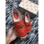 Gucci Leather Platform Espadrilles Red With Double G 2020