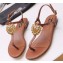 Dolce & Gabbana Nappa Leather Devotion Flip Flops Sandals Brown 2020