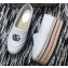 Gucci Leather Platform Espadrilles White With Double G 2020