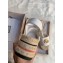 Gucci Leather Platform 5.5cm Espadrilles Sandals White With Double G 2020