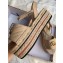 Gucci Leather Platform 5.5cm Espadrilles Sandals Nude With Double G 2020