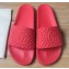 Gucci Matelassé Quilted GG Rubber Slide Sandals Red 2020
