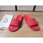 Gucci Matelassé Quilted GG Rubber Slide Sandals Red 2020