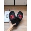 Gucci Matelassé Quilted GG Rubber Slide Sandals Black/Red 2020