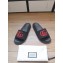 Gucci Matelassé Quilted GG Rubber Slide Sandals Black/Red 2020