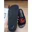 Gucci Matelassé Quilted GG Rubber Slide Sandals Black/Red 2020
