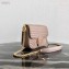 Prada Diagramme Leather Shoulder Bag 1BD217 Nude 2020
