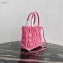 Prada Embossed Nylon Tote Bag 1BG321 Pink 2020