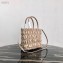 Prada Embossed Nylon Tote Bag 1BG321 Beige 2020