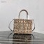 Prada Embossed Nylon Tote Bag 1BG321 Beige 2020