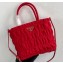 Prada Embossed Nylon Tote Bag 1BG321 Red 2020