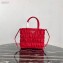 Prada Embossed Nylon Tote Bag 1BG321 Red 2020