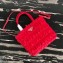 Prada Embossed Nylon Tote Bag 1BG321 Red 2020
