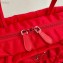 Prada Embossed Nylon Tote Bag 1BG321 Red 2020