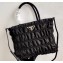 Prada Embossed Nylon Tote Bag 1BG321 Black 2020