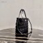 Prada Embossed Nylon Tote Bag 1BG321 Black 2020