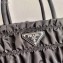 Prada Embossed Nylon Tote Bag 1BG321 Black 2020