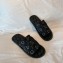 Louis Vuitton Monogram-embroidered Satin Homey Flat Mules Black 2020
