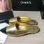 Chanel Lambskin and Satin Slippers Metallic Gold/Black 2020