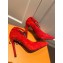 Louis Vuitton Heel 10cm Call Back Pumps Suede Red 2020
