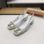 Louis Vuitton Heel 5.5cm Square LV Initials Madeleine Slingback Pumps Patent White 2020