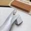 Louis Vuitton Heel 5.5cm Square LV Initials Madeleine Slingback Pumps Patent White 2020