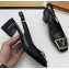 Louis Vuitton Heel 5.5cm Square LV Initials Madeleine Slingback Pumps Patent Black 2020