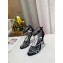 Louis Vuitton Heel 10cm Crystals Call Back Sandals Suede Black 2020