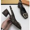 Louis Vuitton Heel 5.5cm Square LV Initials Madeleine Slingback Pumps Patent Monogram Canvas 2020
