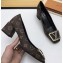 Louis Vuitton Heel 5.5cm Square LV Initials Madeleine Pumps Patent Monogram Canvas 2020