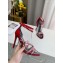 Louis Vuitton Heel 10cm Crystals Call Back Sandals Suede Red 2020