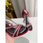 Louis Vuitton Heel 10cm Crystals Call Back Sandals Suede Red 2020