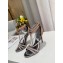 Louis Vuitton Heel 10cm Crystals Call Back Sandals Suede Camel 2020