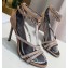 Louis Vuitton Heel 10cm Crystals Call Back Sandals Suede Camel 2020
