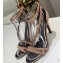 Louis Vuitton Heel 10cm Melody Sandals Suede Camel 2020