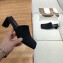 Balenciaga Double Square Mules Satin Black 2020