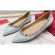 Valentino Rockstud Ballet Flats Ballerinas in Patent Leather Light Blue
