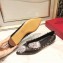 Valentino Chain Rose Print Undercover Rockstud Ballet Flats Ballerinas Black
