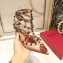 Valentino Heel 6.5cm Chain Rose Print Undercover Rockstud Pumps Nude